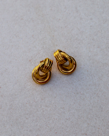 Knot Earrings - Gold