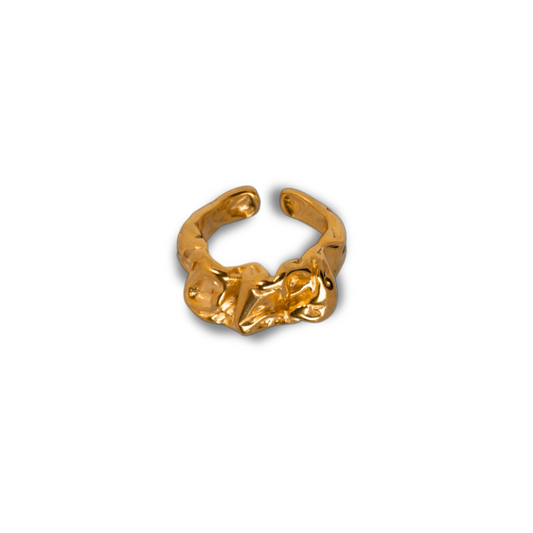 Melted Gold Ring