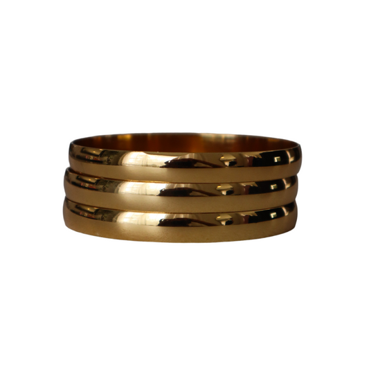 Thin Stackable Bangle - Gold