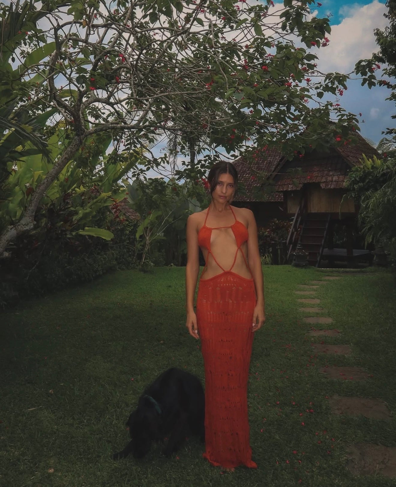 Jaded Ldn Rumba Maxi Dress (S)