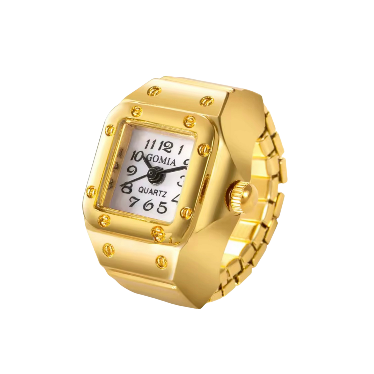 レトロウォッチリング - ゴールド/シルバー