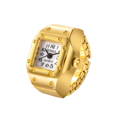 レトロウォッチリング - ゴールド/シルバー