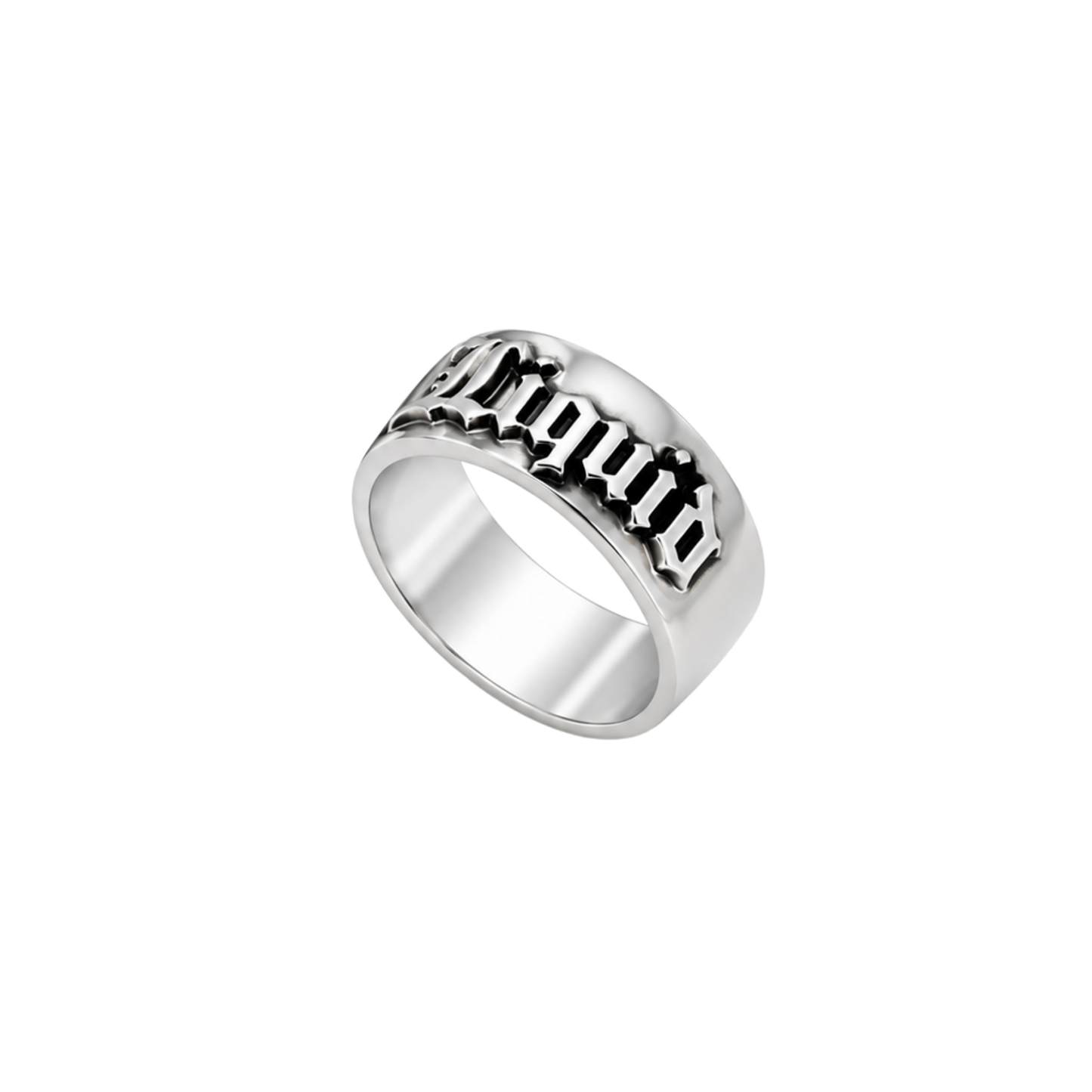 Personalised Statement Ring - Silver