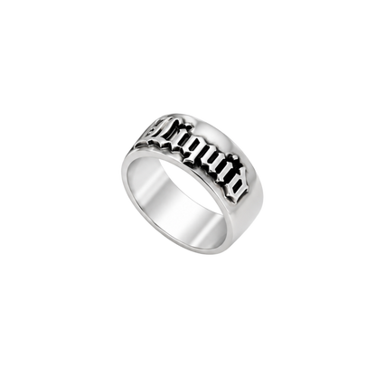 Personalised Statement Ring - Silver