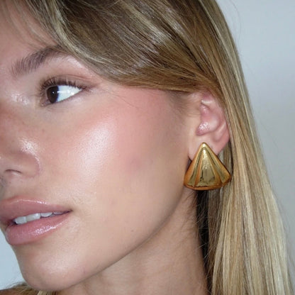 Pecan Earrings - Gold