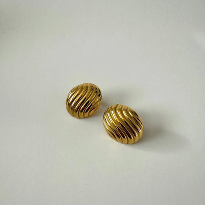 Sculpt Earring - Gold