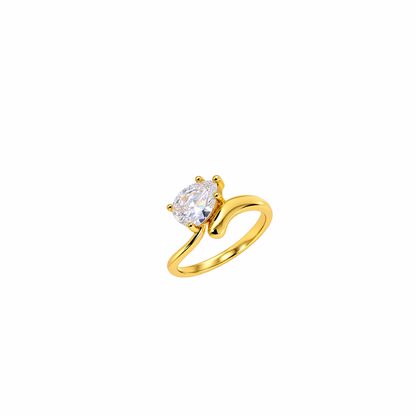 POWER MOVE Pear Cut Pinky Ring - Gold