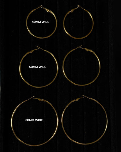 Essential Baddie Hoops - Gold