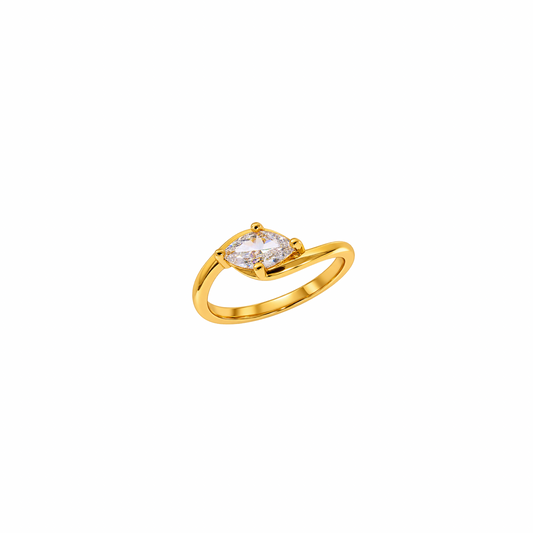 UNTOUCHABLE Marquise Cut Pinky Ring - Gold