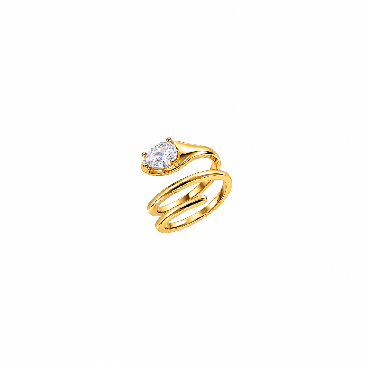 Bague de montre émeraude - Or/Argent