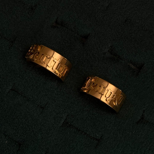 Personalised Statement Ring - 18K Gold-Plated