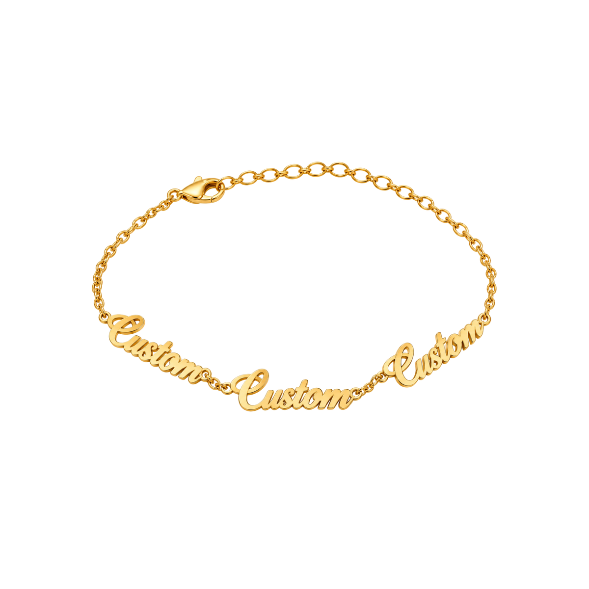 Personalised Multi-Name Bracelet - Gold