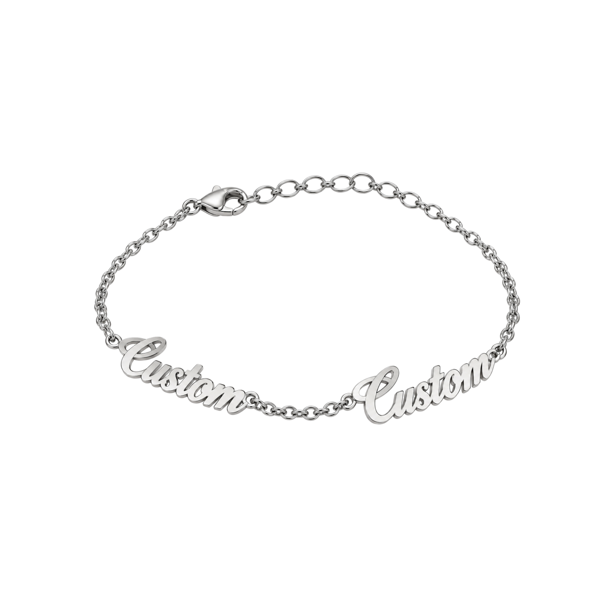 Personalised Name Bracelet - Silver