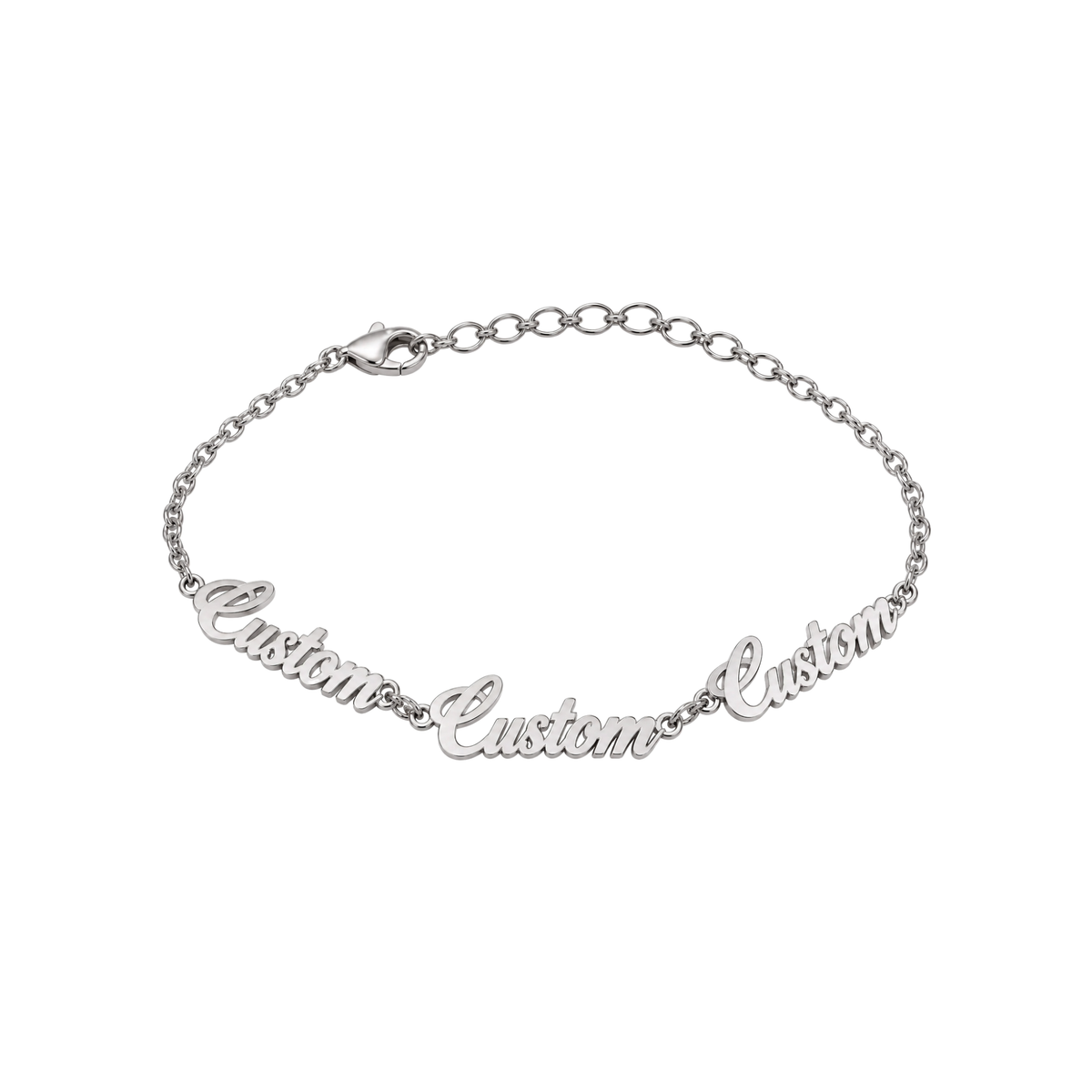 Personalised Name Bracelet - Silver