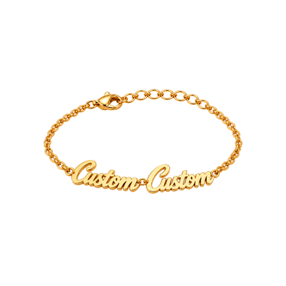 Personalised Multi-Name Bracelet - Gold
