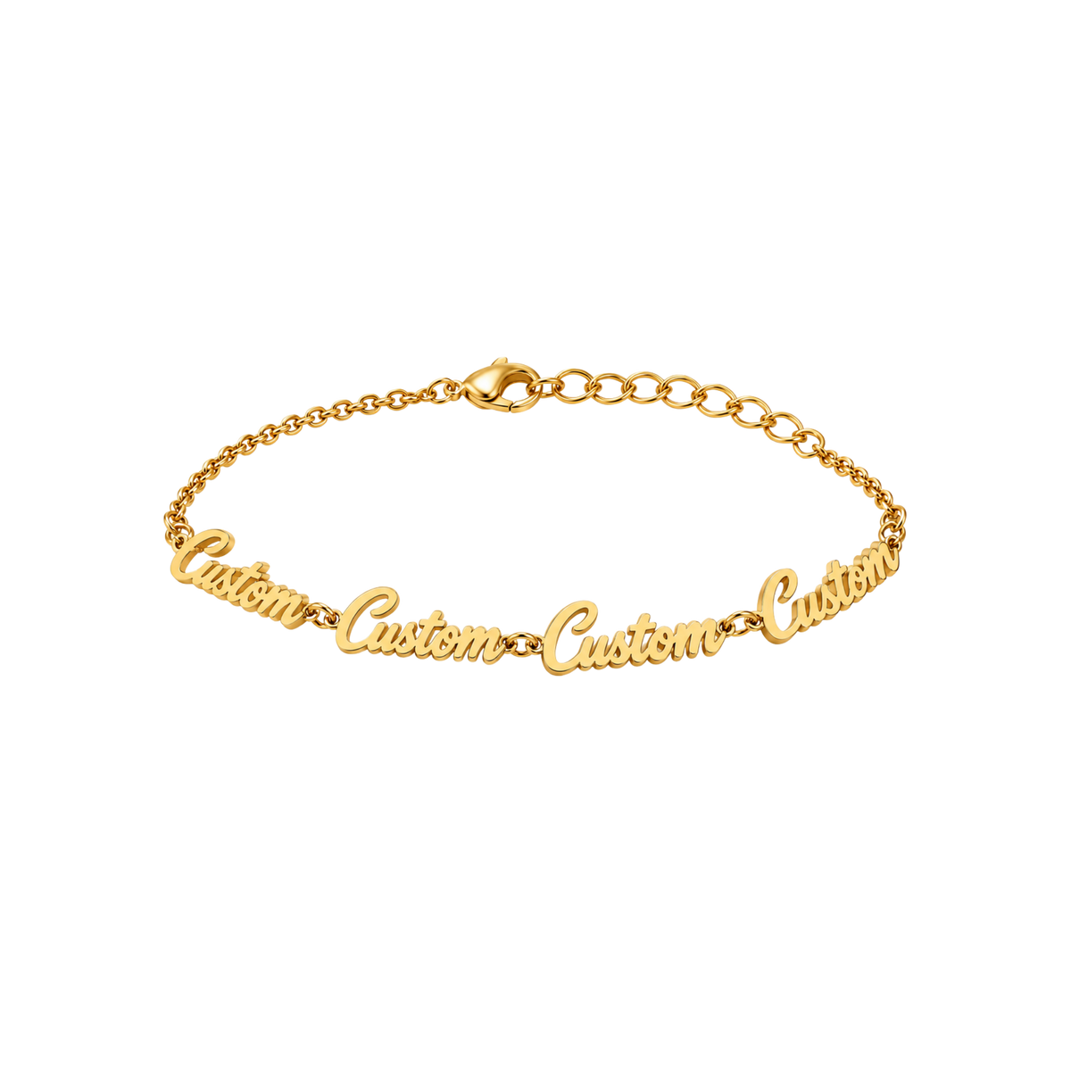 Personalised Multi-Name Bracelet - Gold