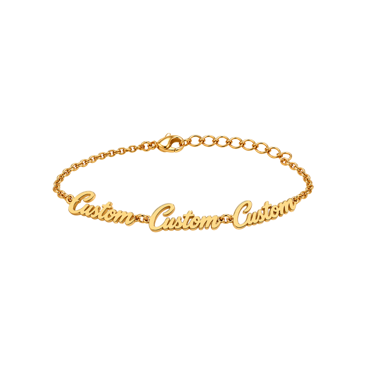 Personalised Multi-Name Bracelet - Gold