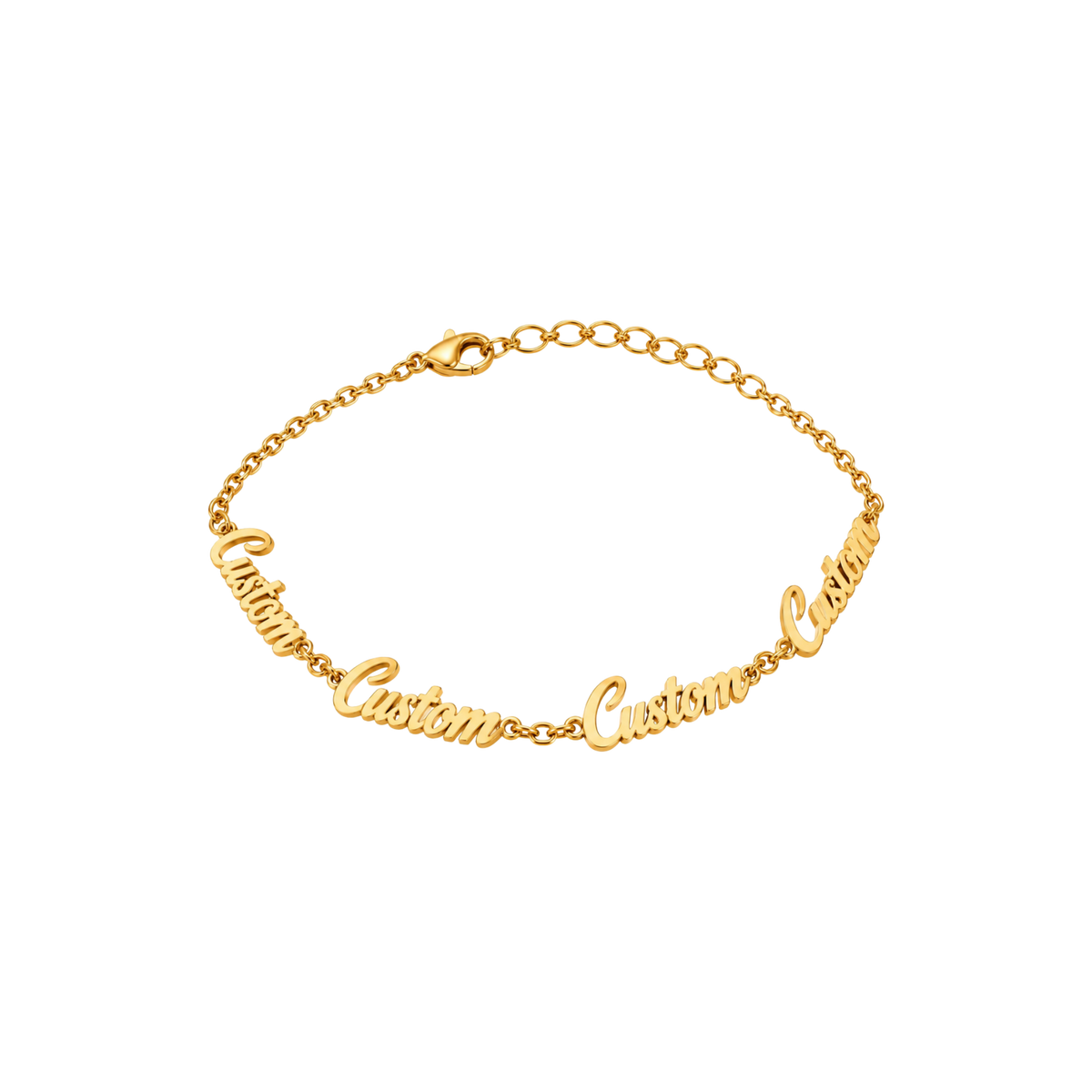Personalised Multi-Name Bracelet - Gold
