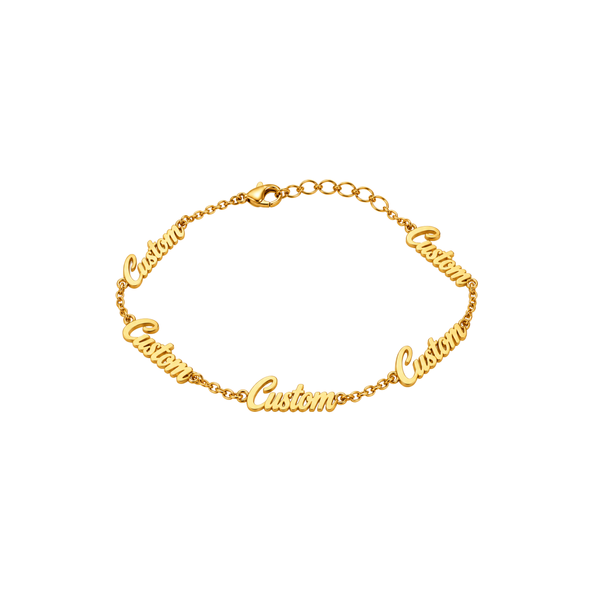 Personalised Multi-Name Bracelet - Gold