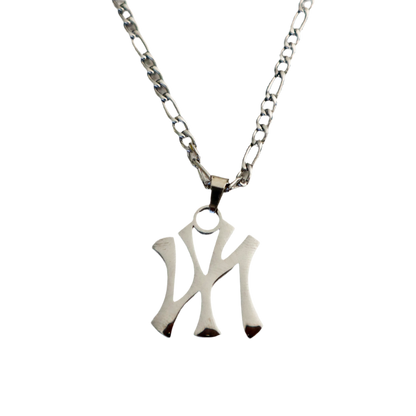 NY Yankee Necklace - Silver