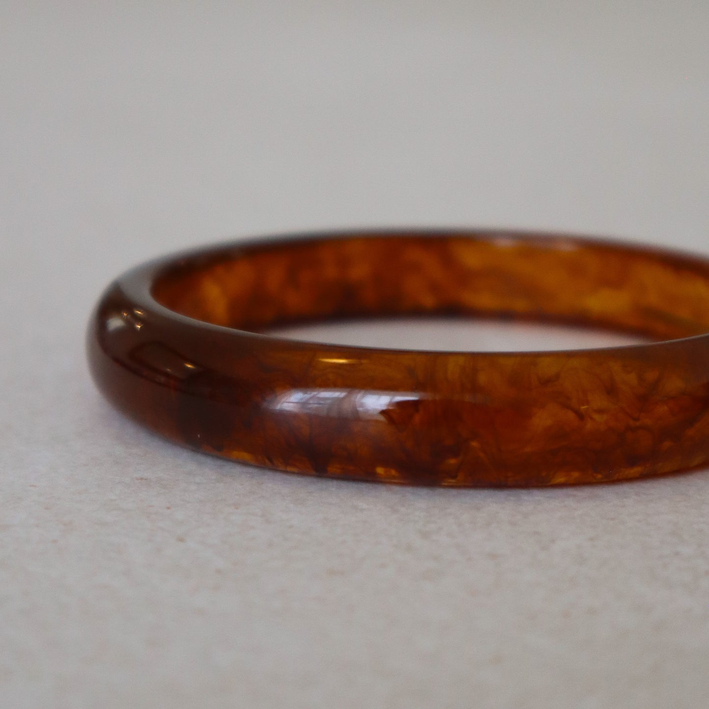 Thin Jelly Bangle - Brown