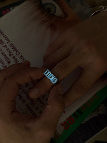 Nameplate Ring - Gold/Silver