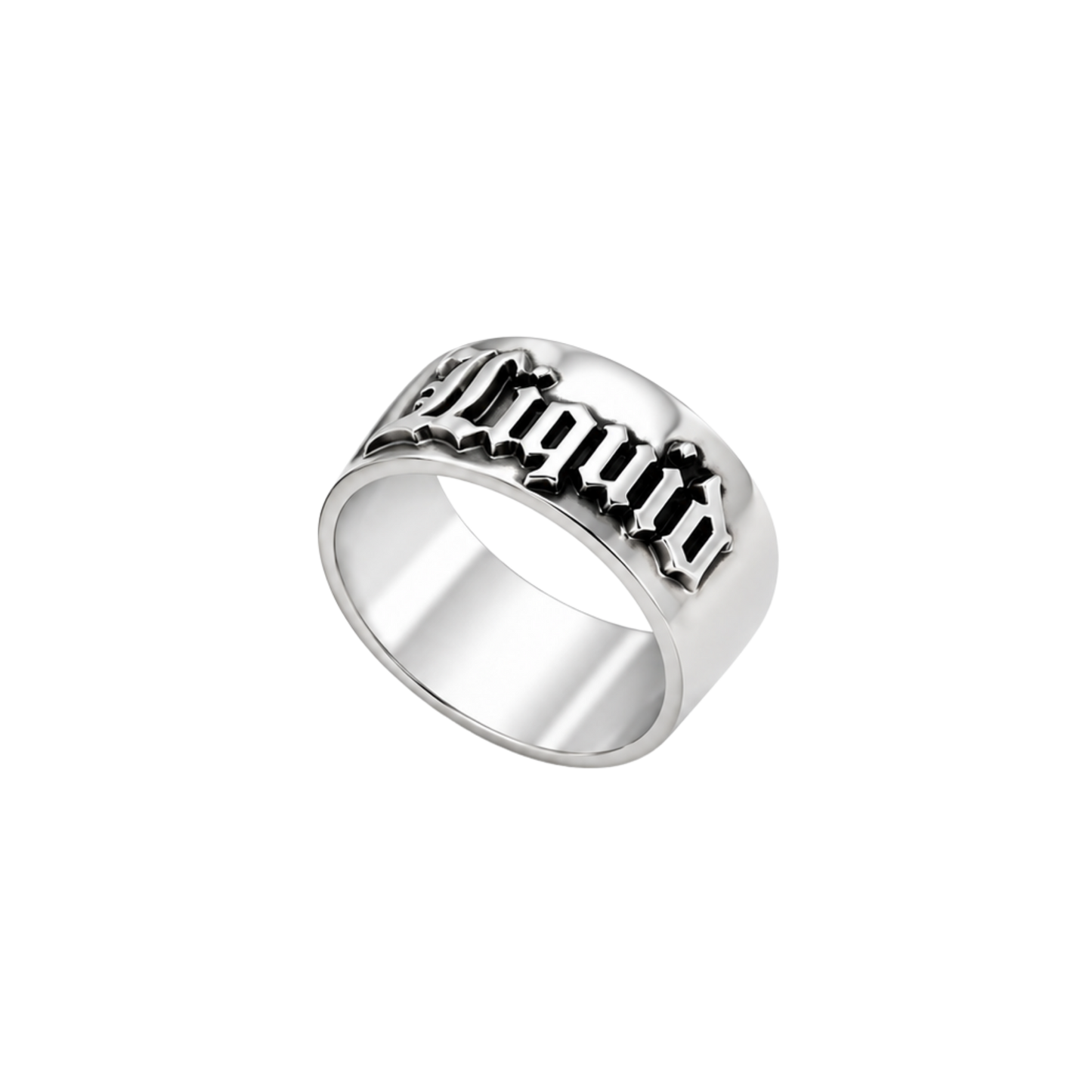 Personalised Statement Ring - Silver