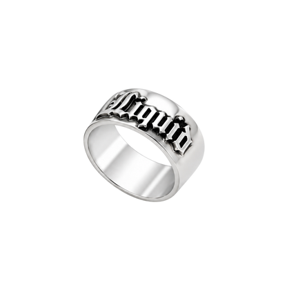 Personalised Statement Ring - Silver
