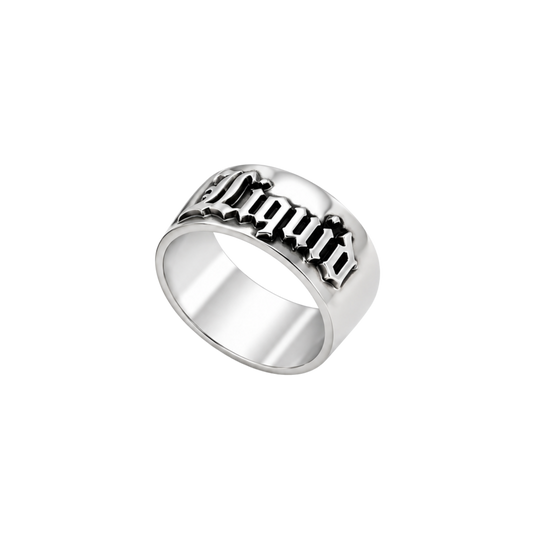 Personalised Statement Ring - Silver