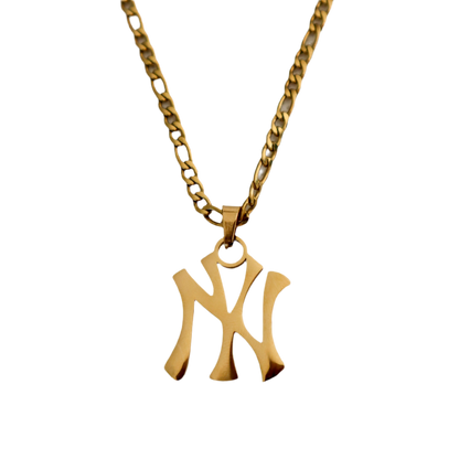 NY Yankee Necklace - Gold