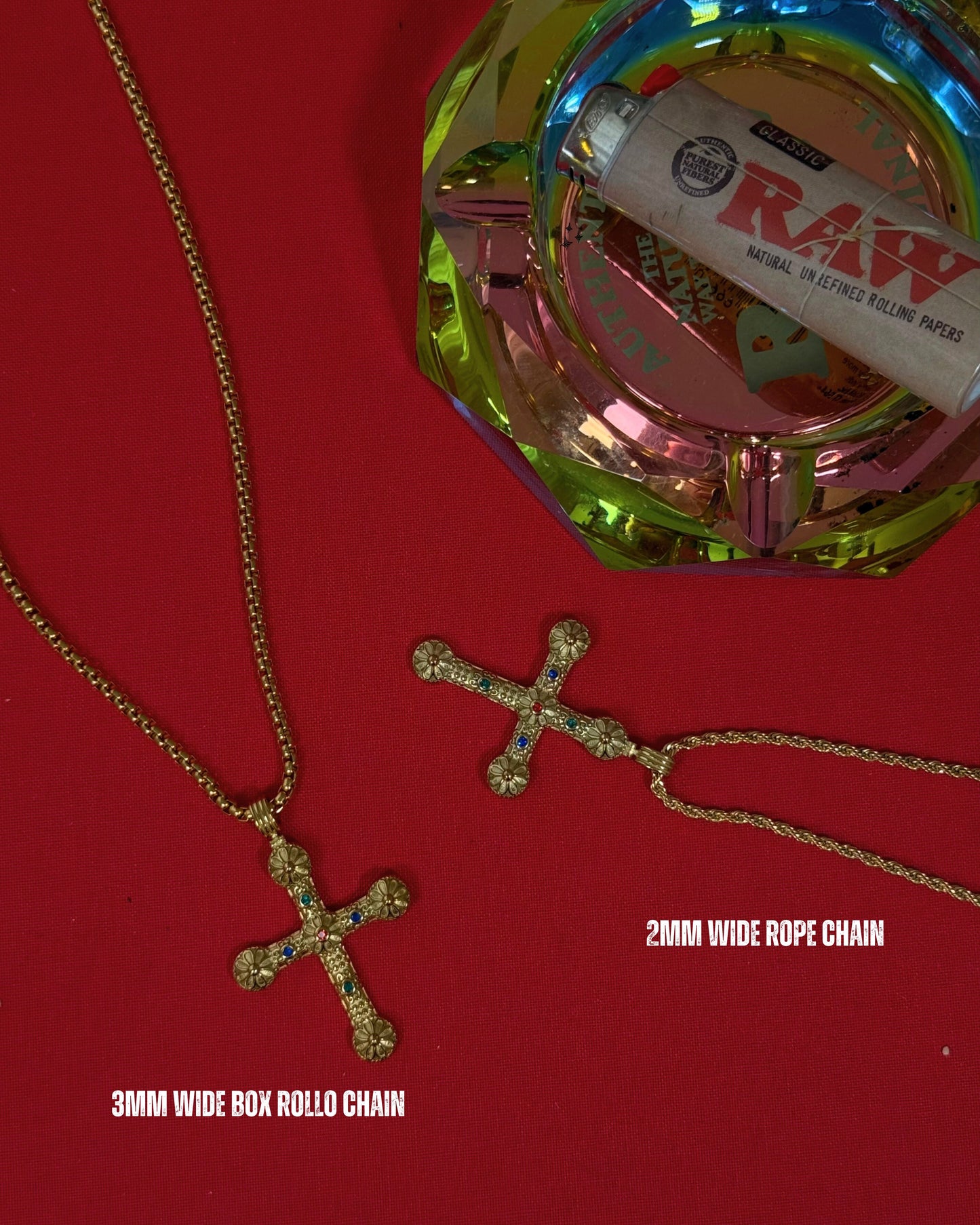 “Take Up Space” Cross Necklace