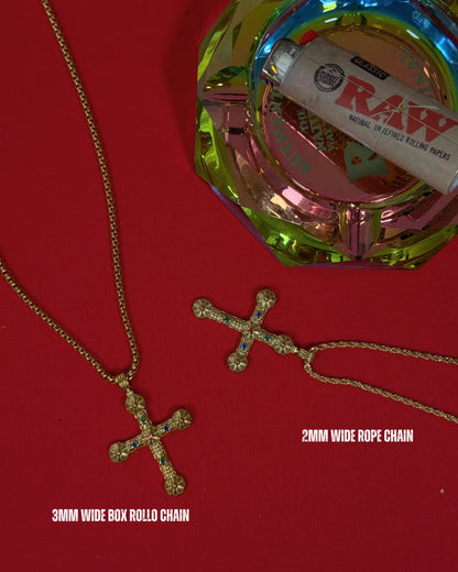 “Take Up Space” Cross Necklace