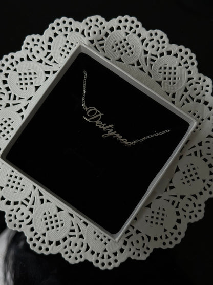 Custom Nameplate Necklace -18K Gold Plated/Silver
