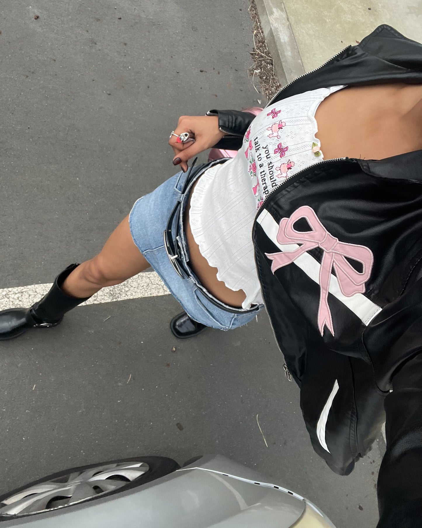 Harajuku Bomber Jacket (Pink)