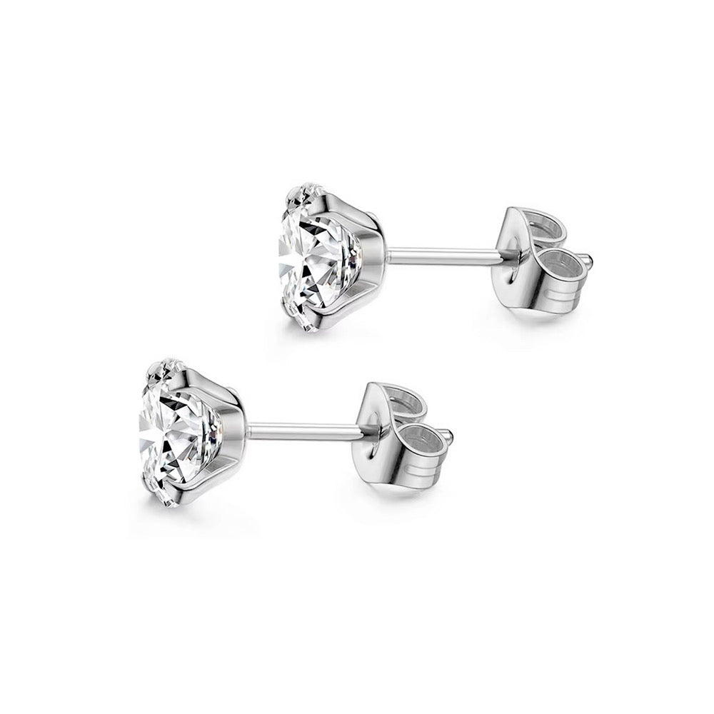 Iced Out Studs - Silver