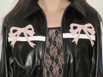 Harajuku Bomber Jacket (Pink)