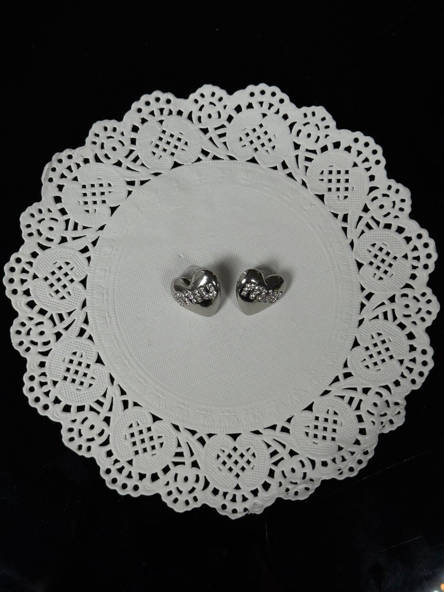 SS25 Miu Miu Dupe Heart Earrings