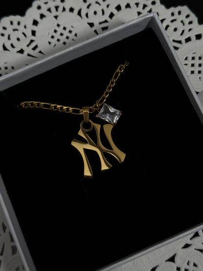 Yankee Charm Necklace (Customisable)-Gold *PRE-ORDER*