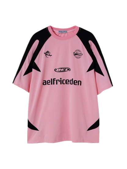 Pink Football Tee