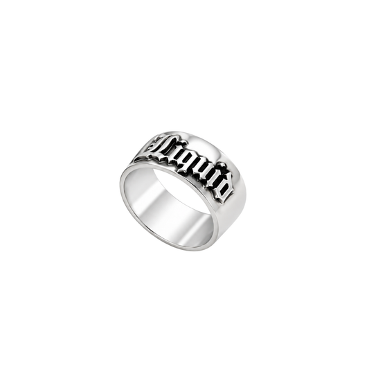 Personalised Statement Ring - Silver