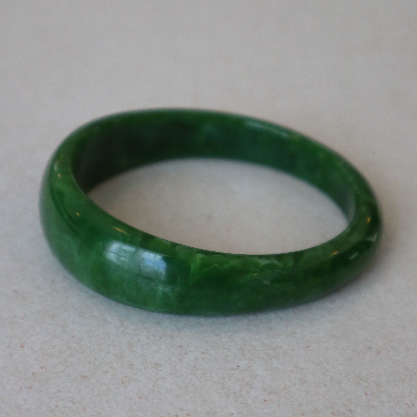 Thin Jelly Bangle - Green