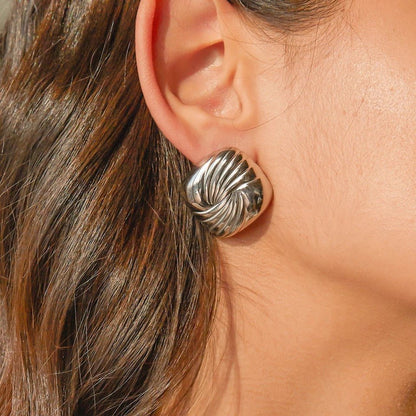 Nonna Earrings-Silver