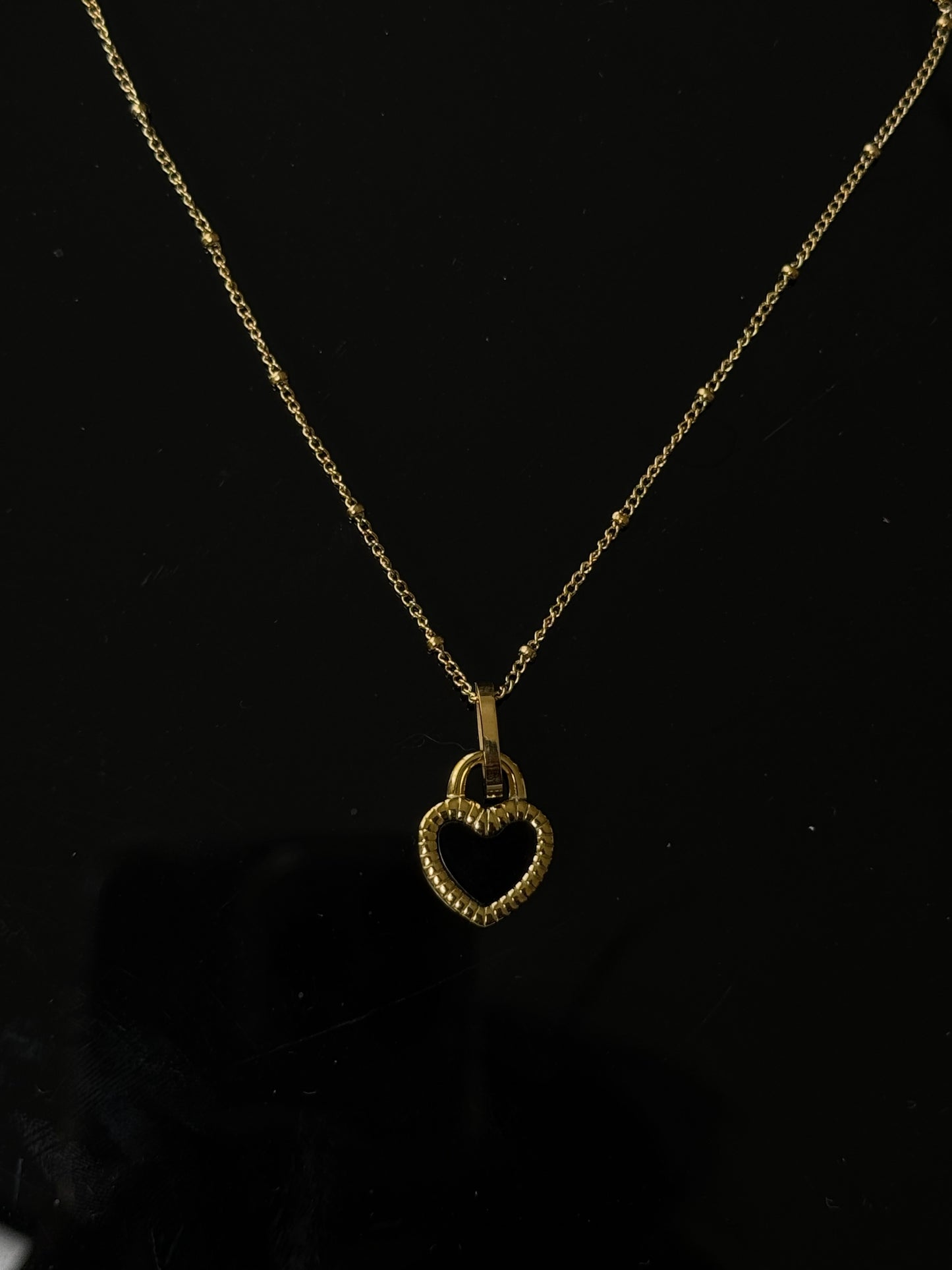 SS46 Double-Sided Heart Necklace *WATERPROOF & TARNISH-PROOF*