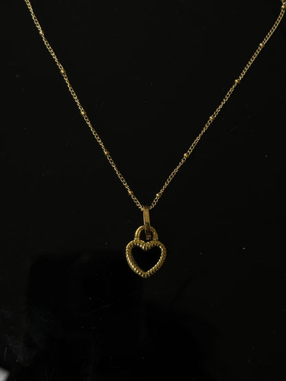 SS46 Double-Sided Heart Necklace *WATERPROOF & TARNISH-PROOF*