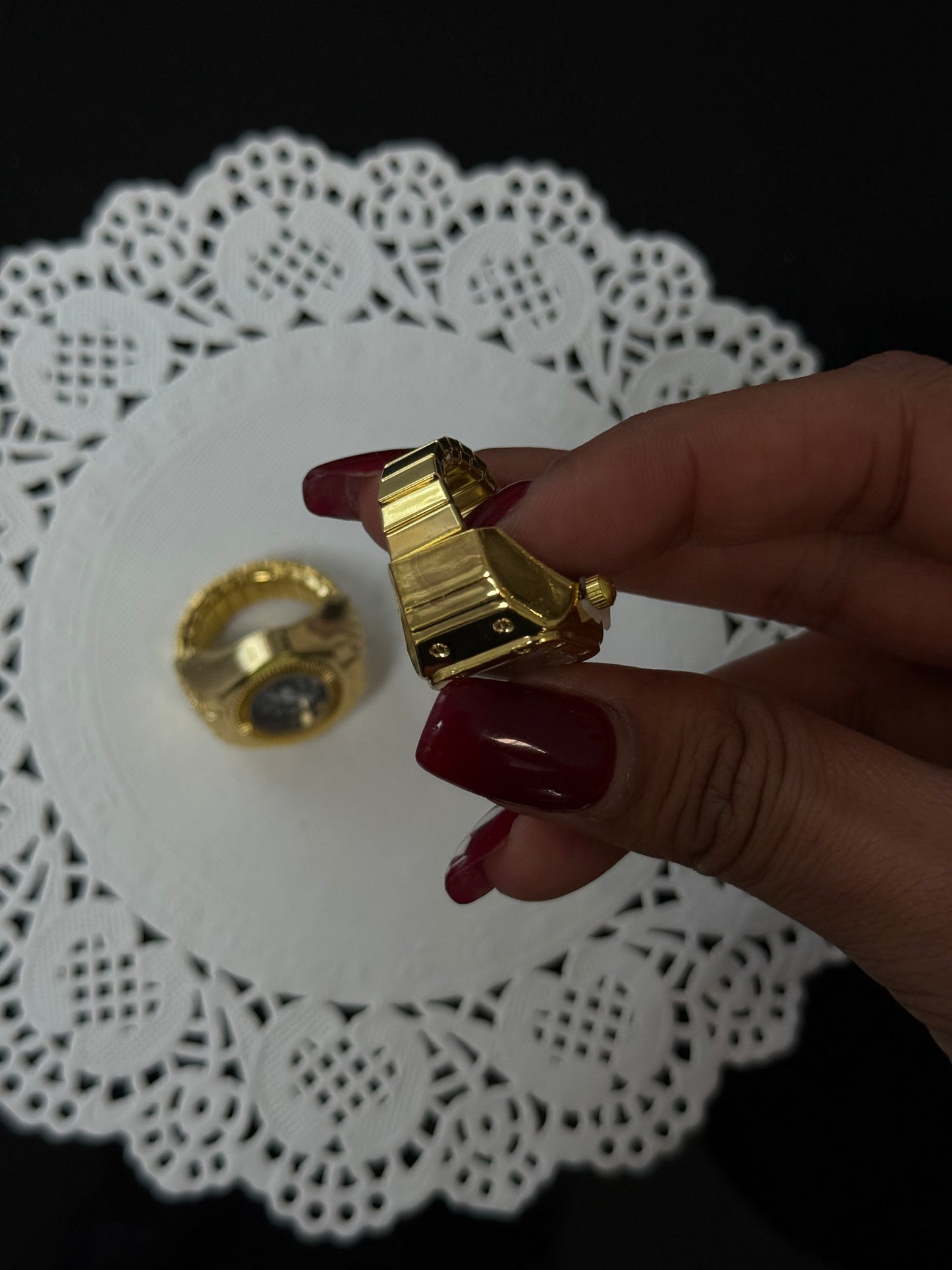 SS38 Watch Ring Set *Minor Scratches*