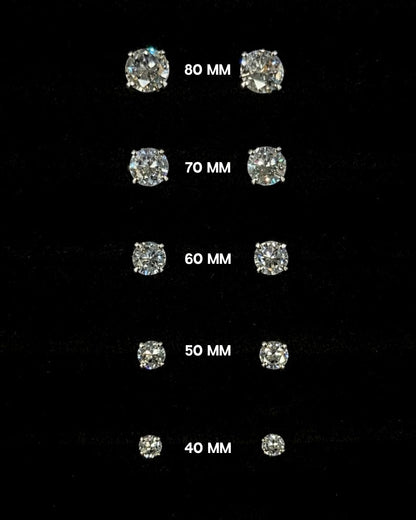 Iced Out Studs - Silver