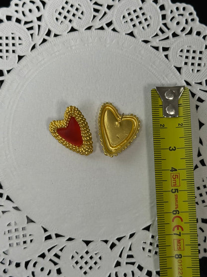 SS22 Orange Heart Earrings
