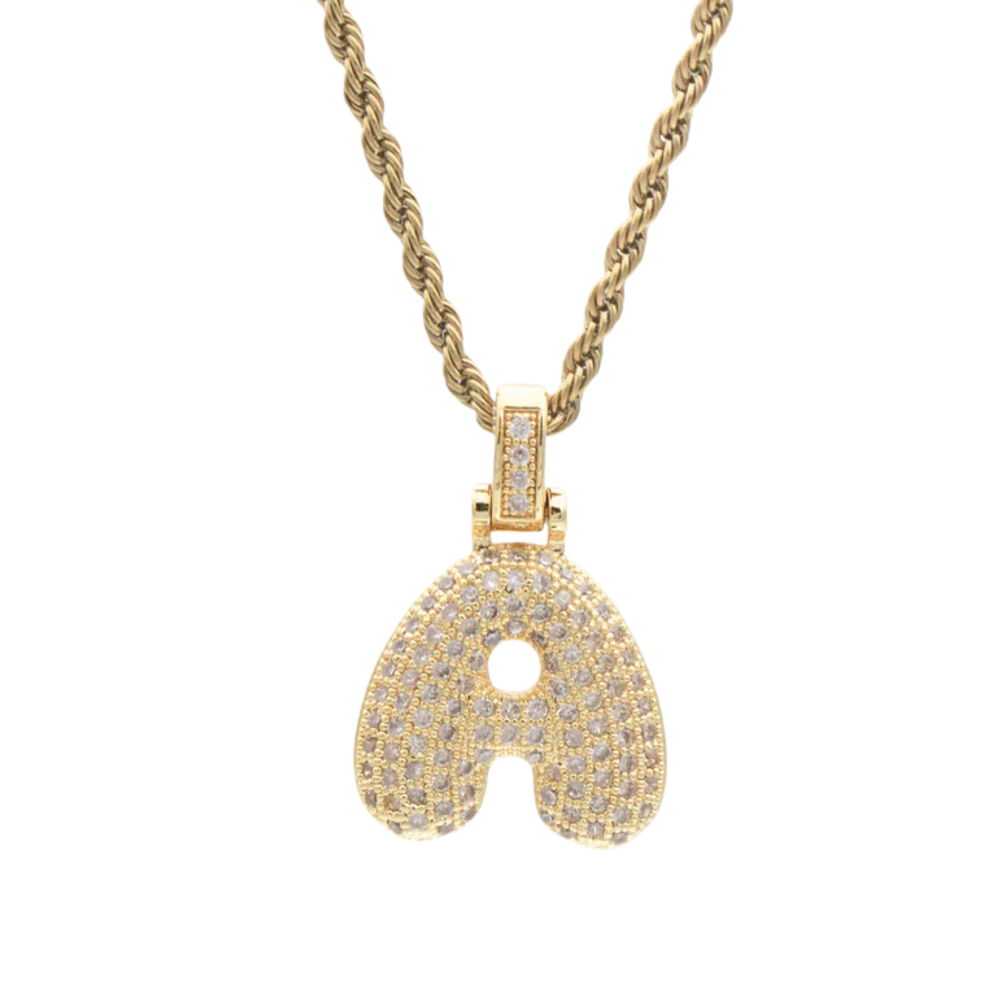 Collier Initiale Bulle (Personnalisable) - Or