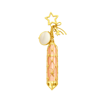 It-Girl Lipstick Holder Bag Charm - Gold Star