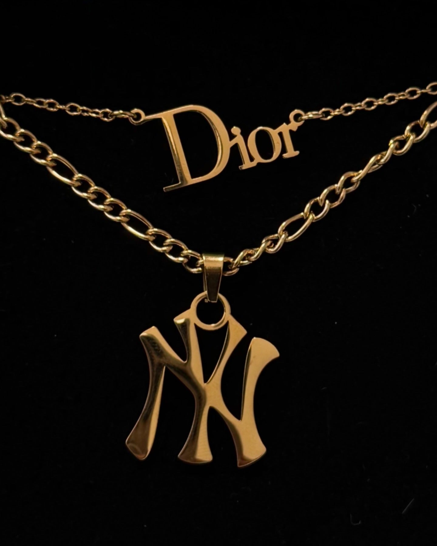 NY Yankee Necklace - Gold *PRE ORDER*